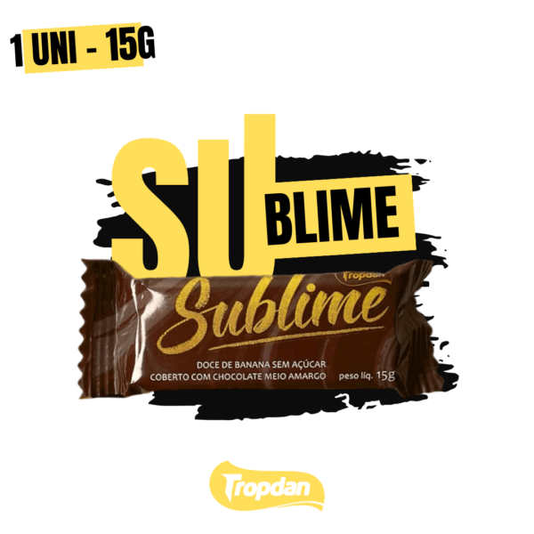 Sublime - Doce De Banana S/ Açúcar Coberto Chocolate Meio Amargo Display 30 unidades 3