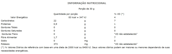 Balas de banana sem adição de açúcar - Pacotes com 120g 1